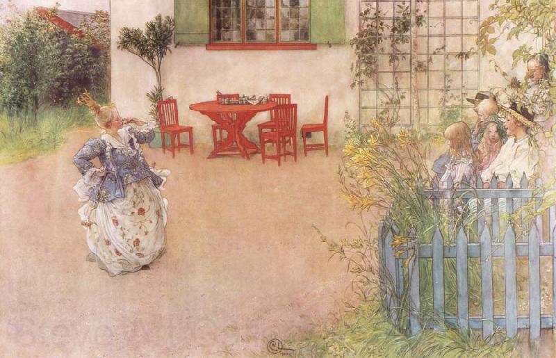 Carl Larsson Lisbeth Playing the Wicked Princess Spain oil painting art